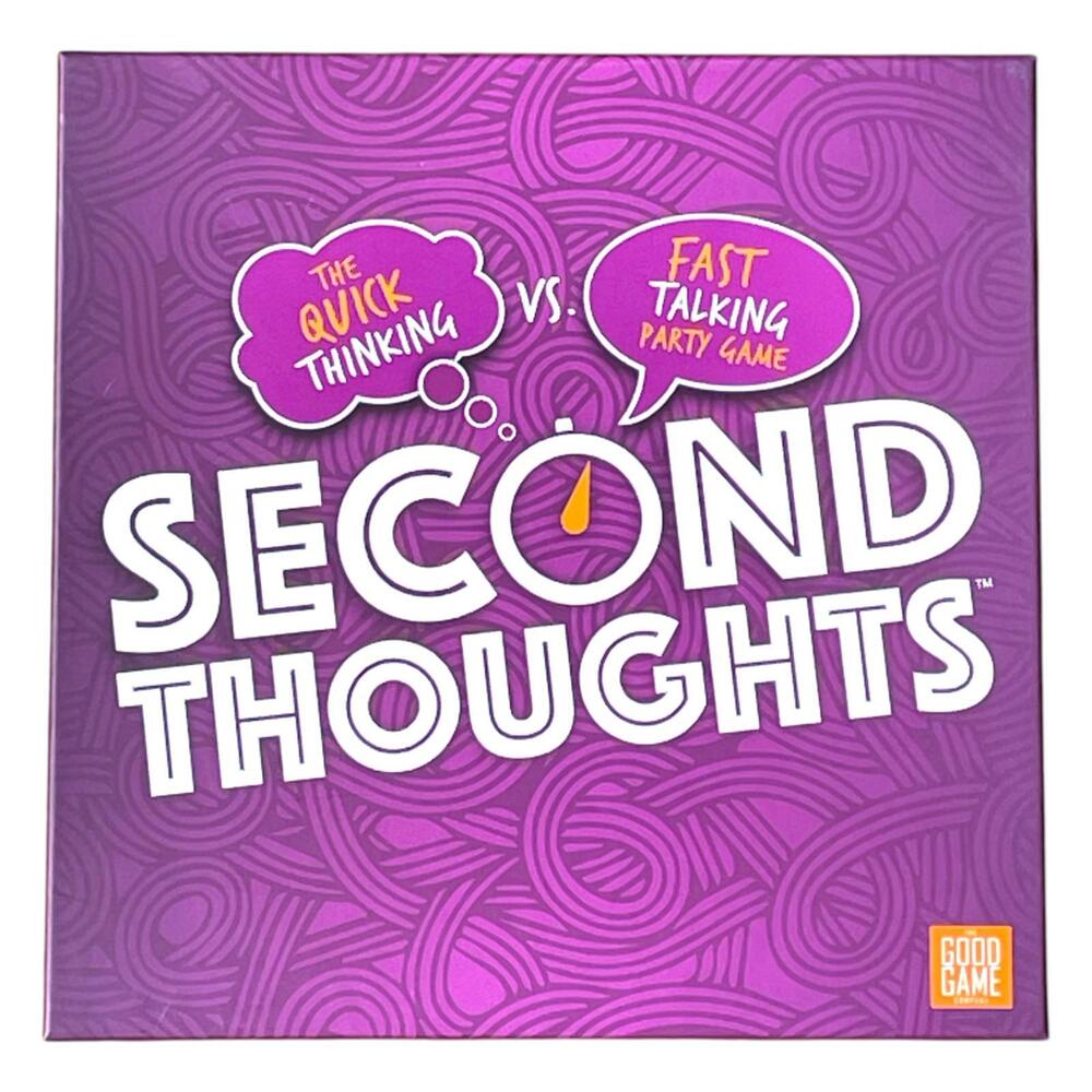 Second Thoughts Board Game Complete Party‎ Game Excellent Condition Super Clean!